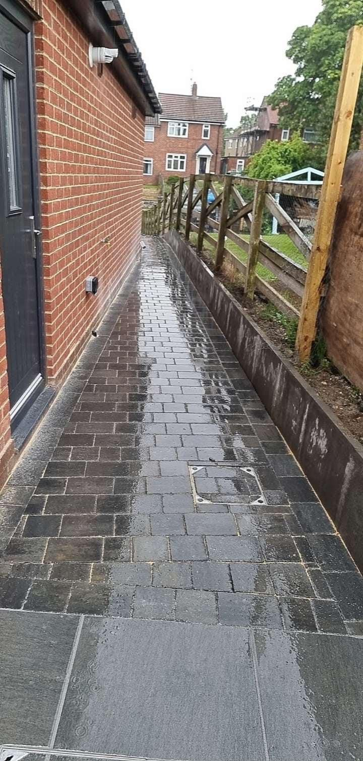 Jet Washing: Patio jet washing and pressure cleaning by JP Driveways & Landscaping in Darlington, Durham and Stockton: project 2